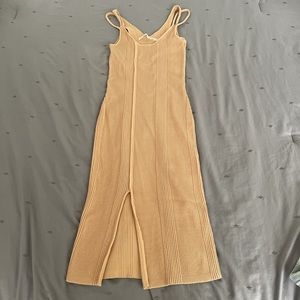 Nude color Rachel Ray Ribbed dress